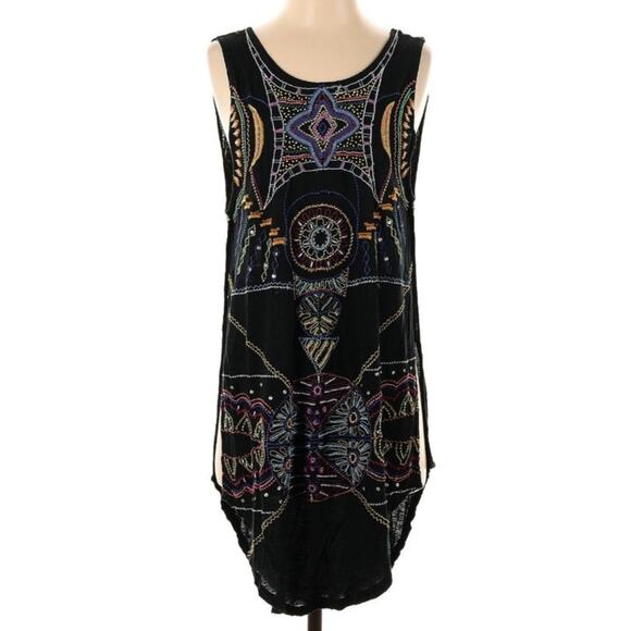 Free People Beaded Embroidered Embellished Tunic Dress - Picture 2 of 5